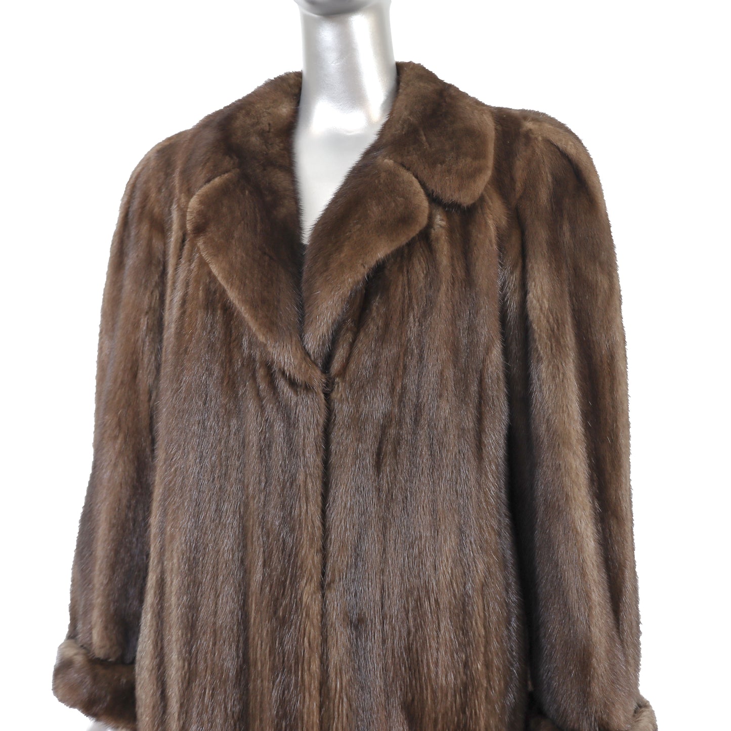 Brown Mink Coat- Size L