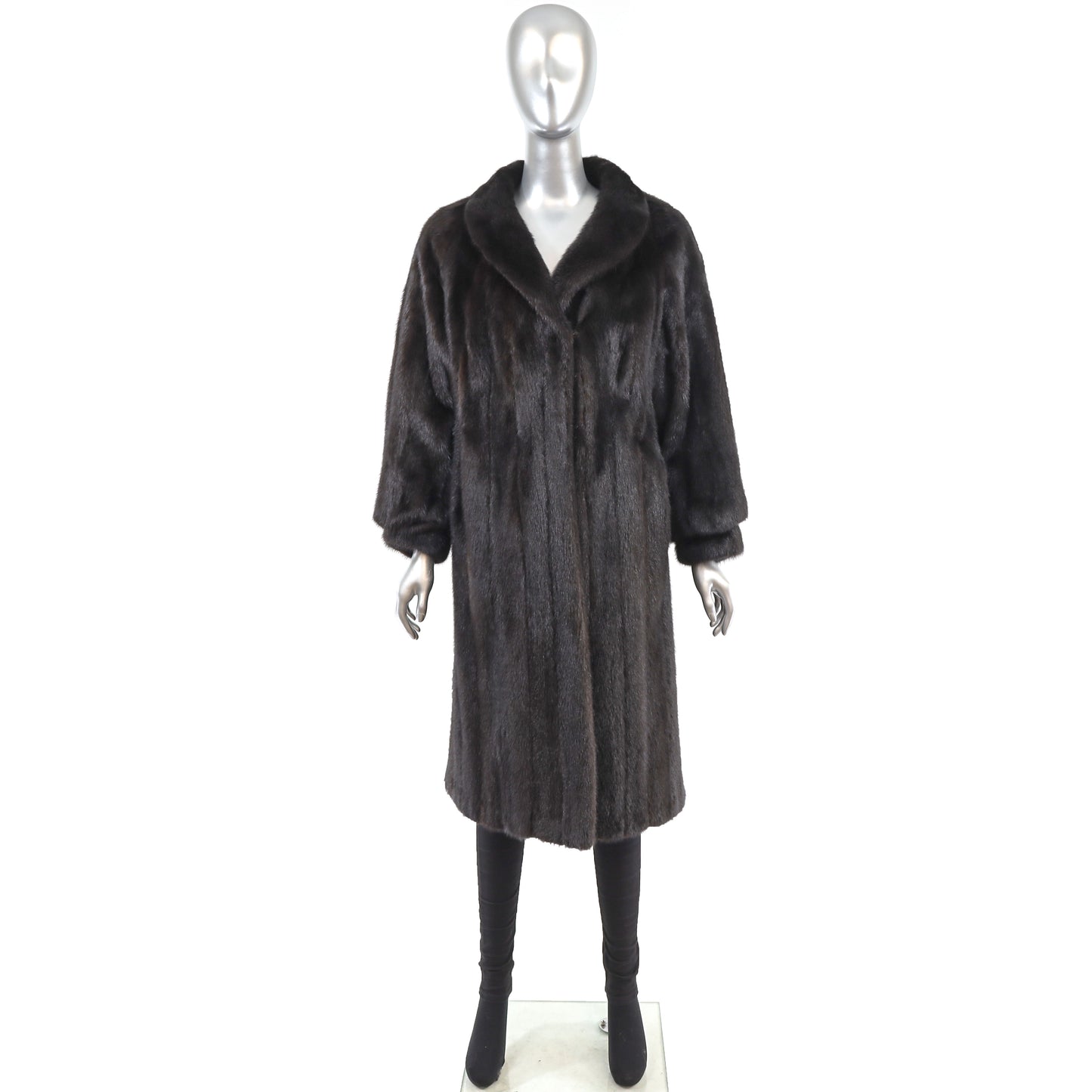 Black Mink Coat- Size M