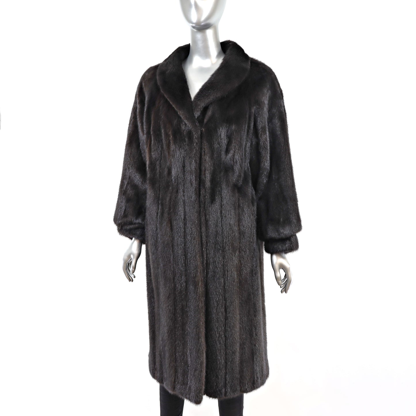 Black Mink Coat- Size M