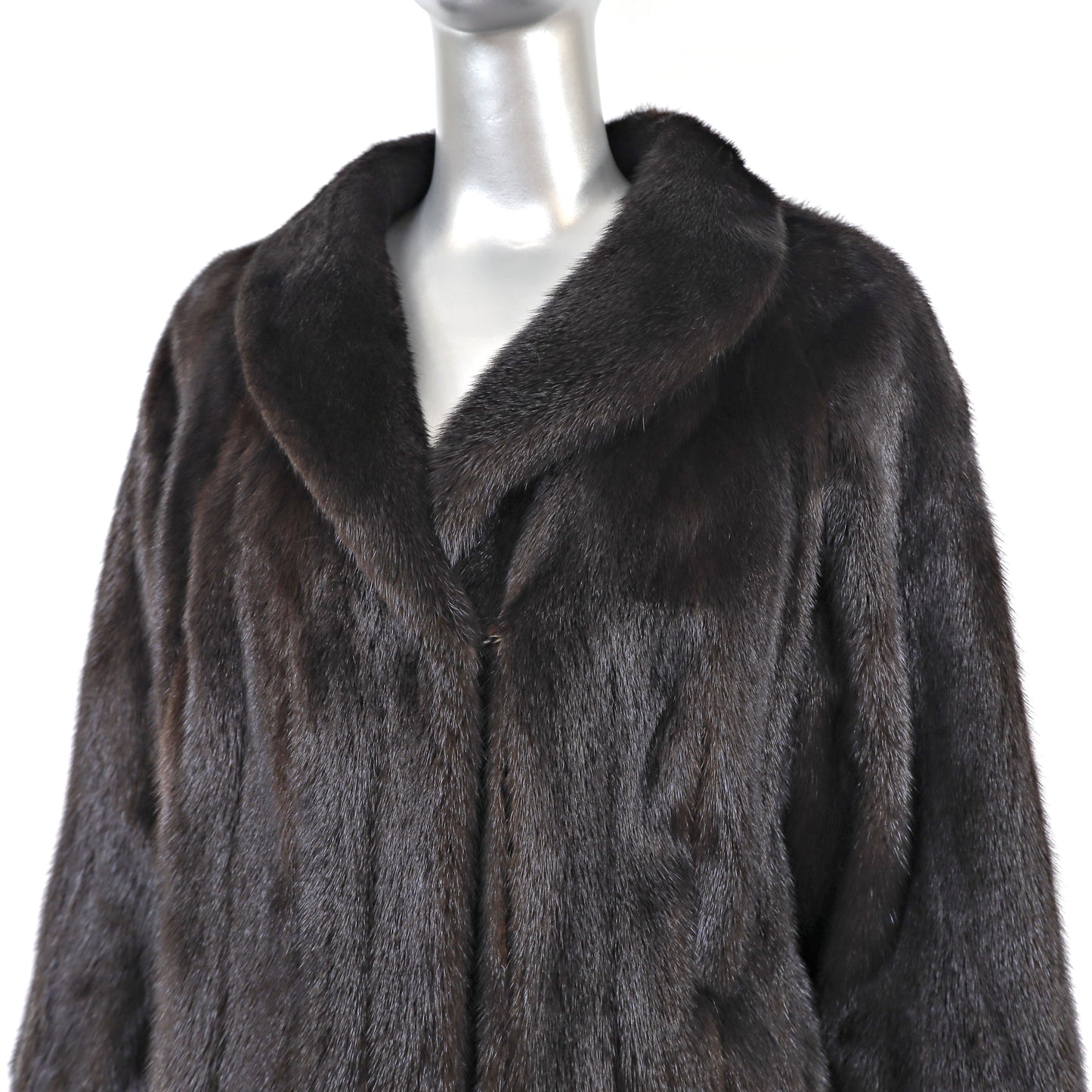 Black Mink Coat- Size M