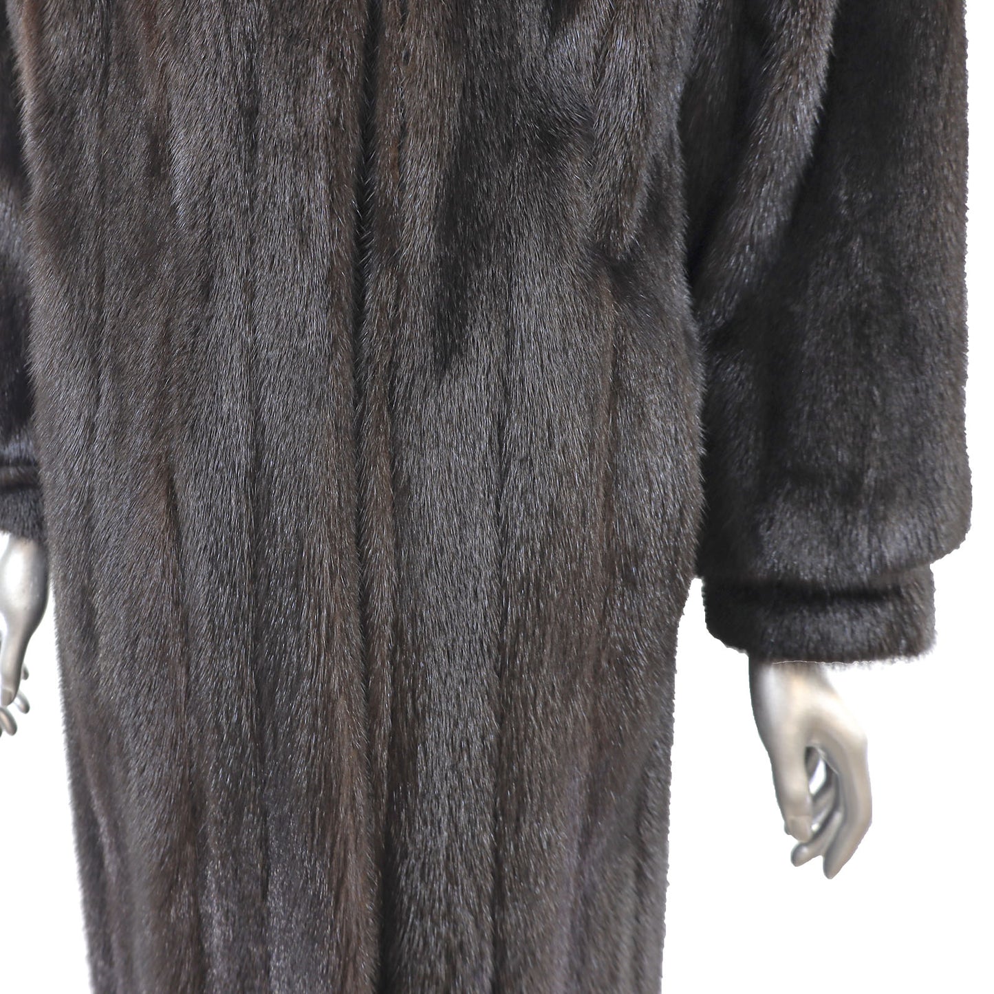 Black Mink Coat- Size M