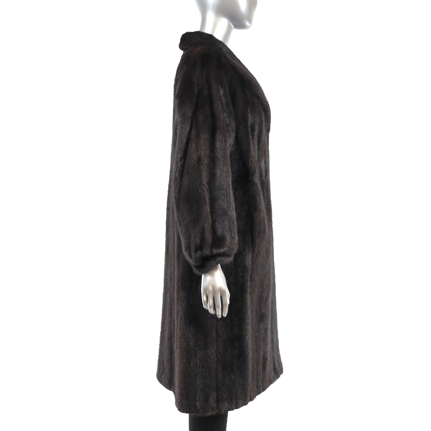 Black Mink Coat- Size M