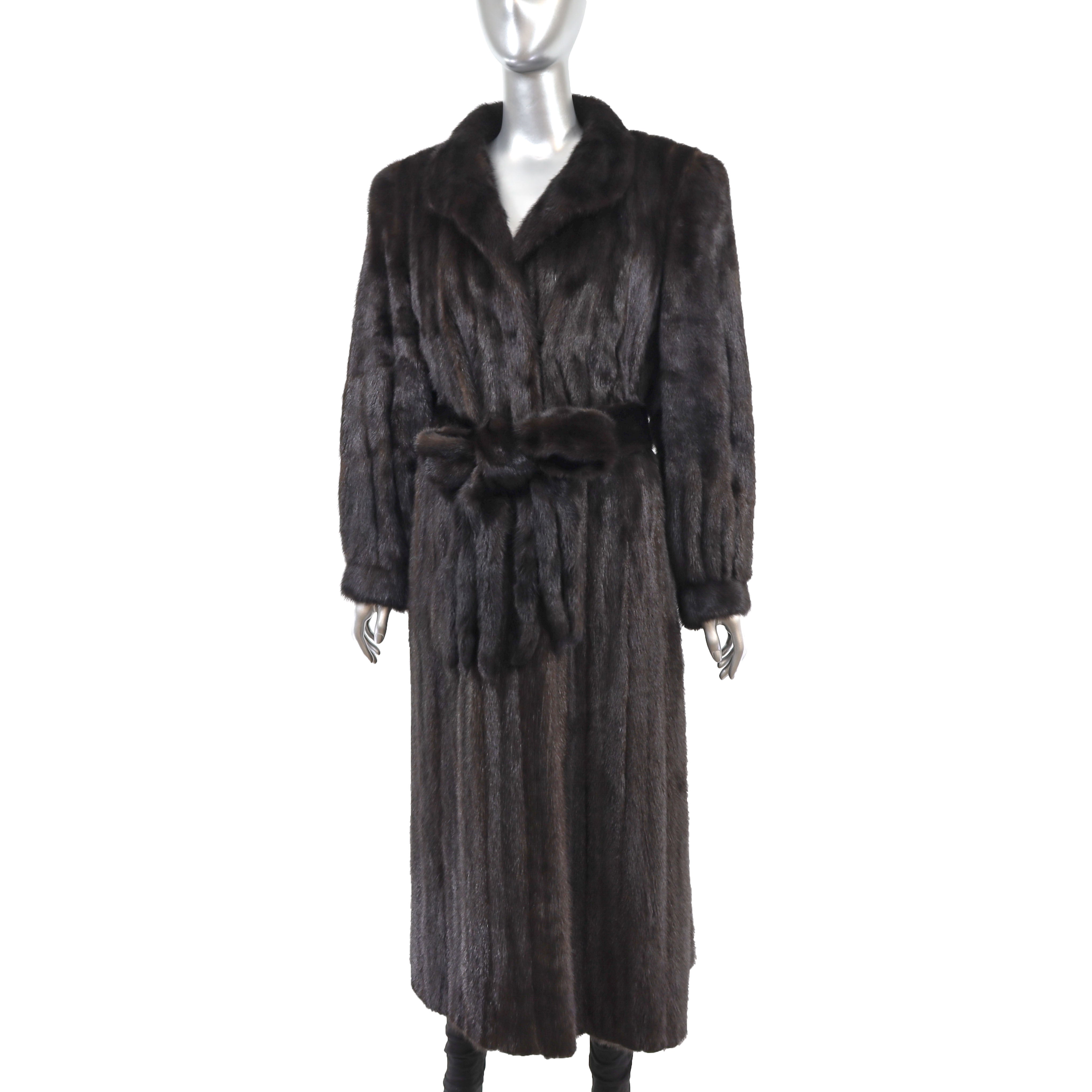 Vintage black deals mink coat