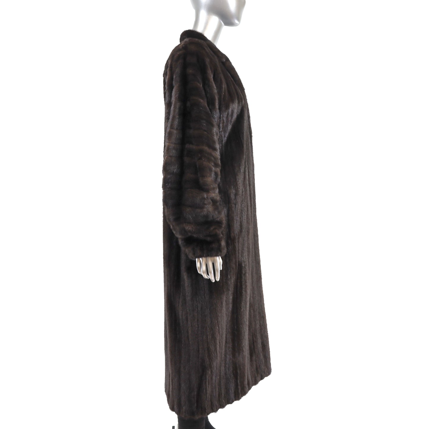 Dark Brown Mink Coat- Size L