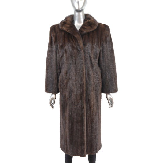 Mahogany Mink Coat- Size M