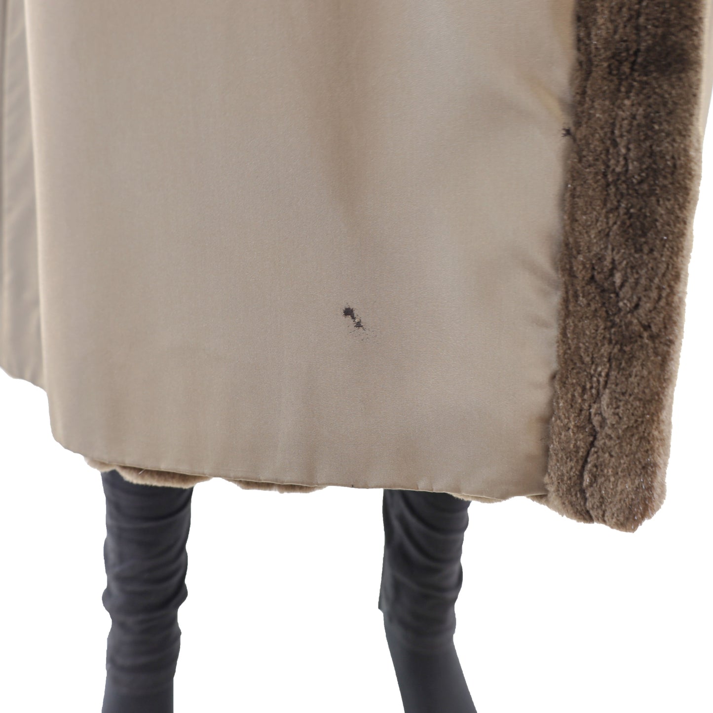 Sheared Mahogany Mink Coat Reversible to Microfiber- Size XXXL