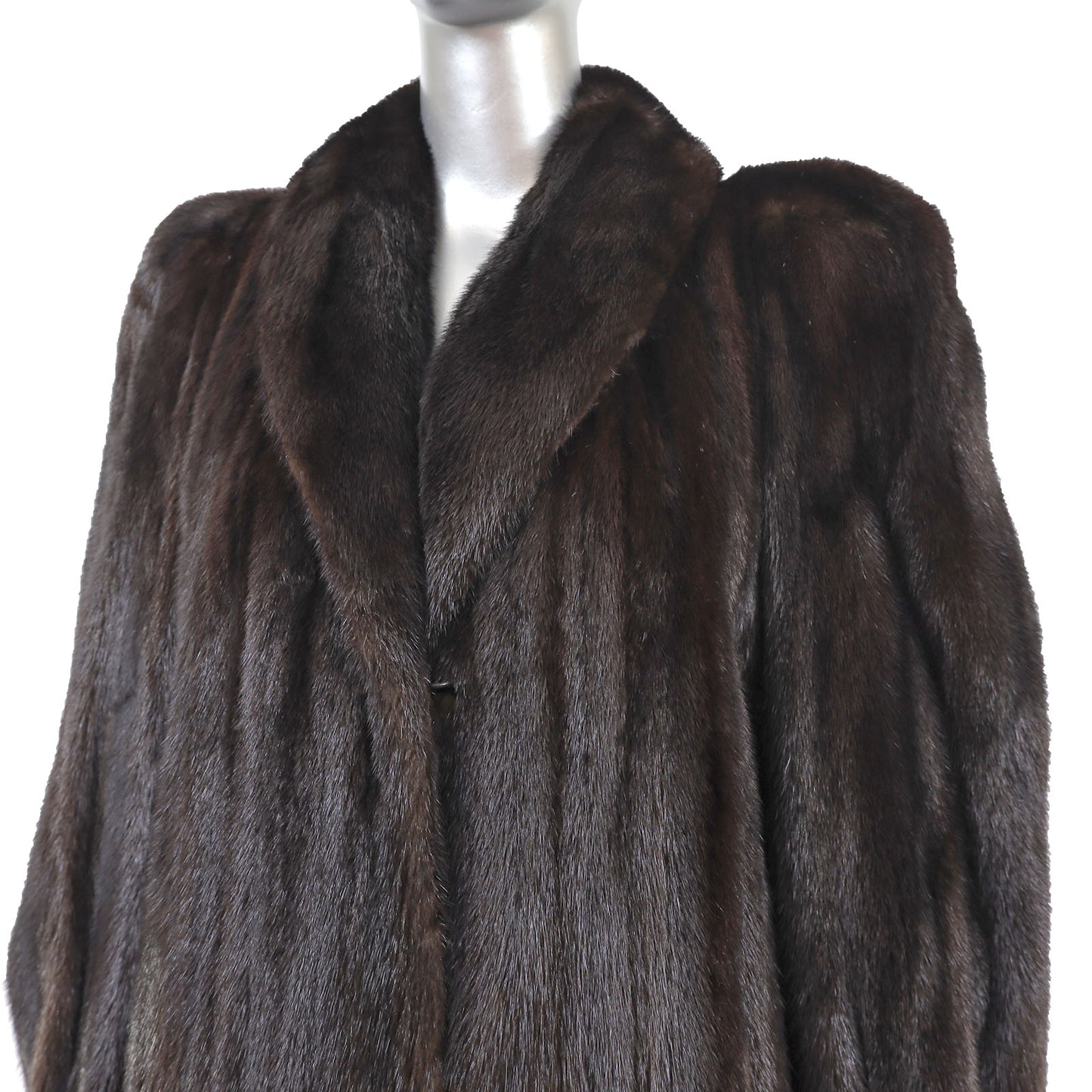 Dark Mahogany Mink Coat- Size M