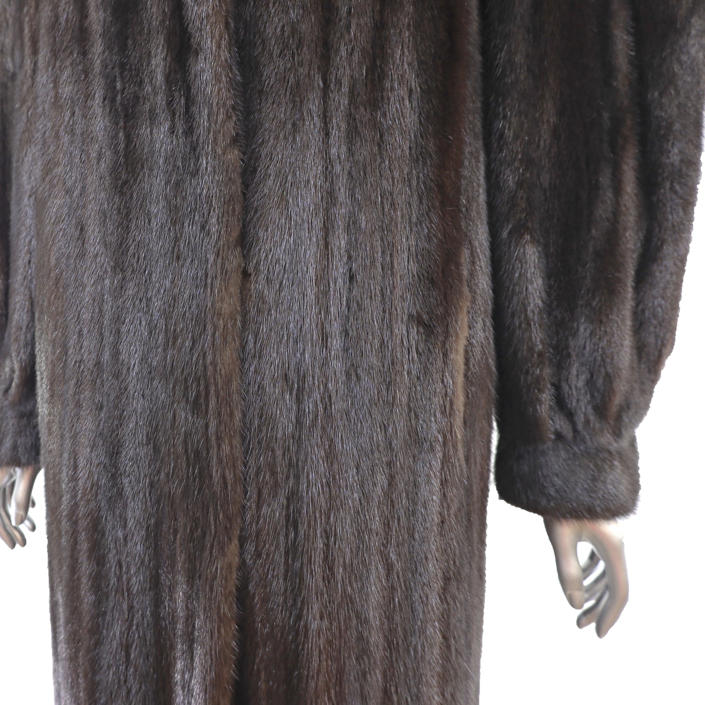 Dark Mahogany Mink Coat- Size M