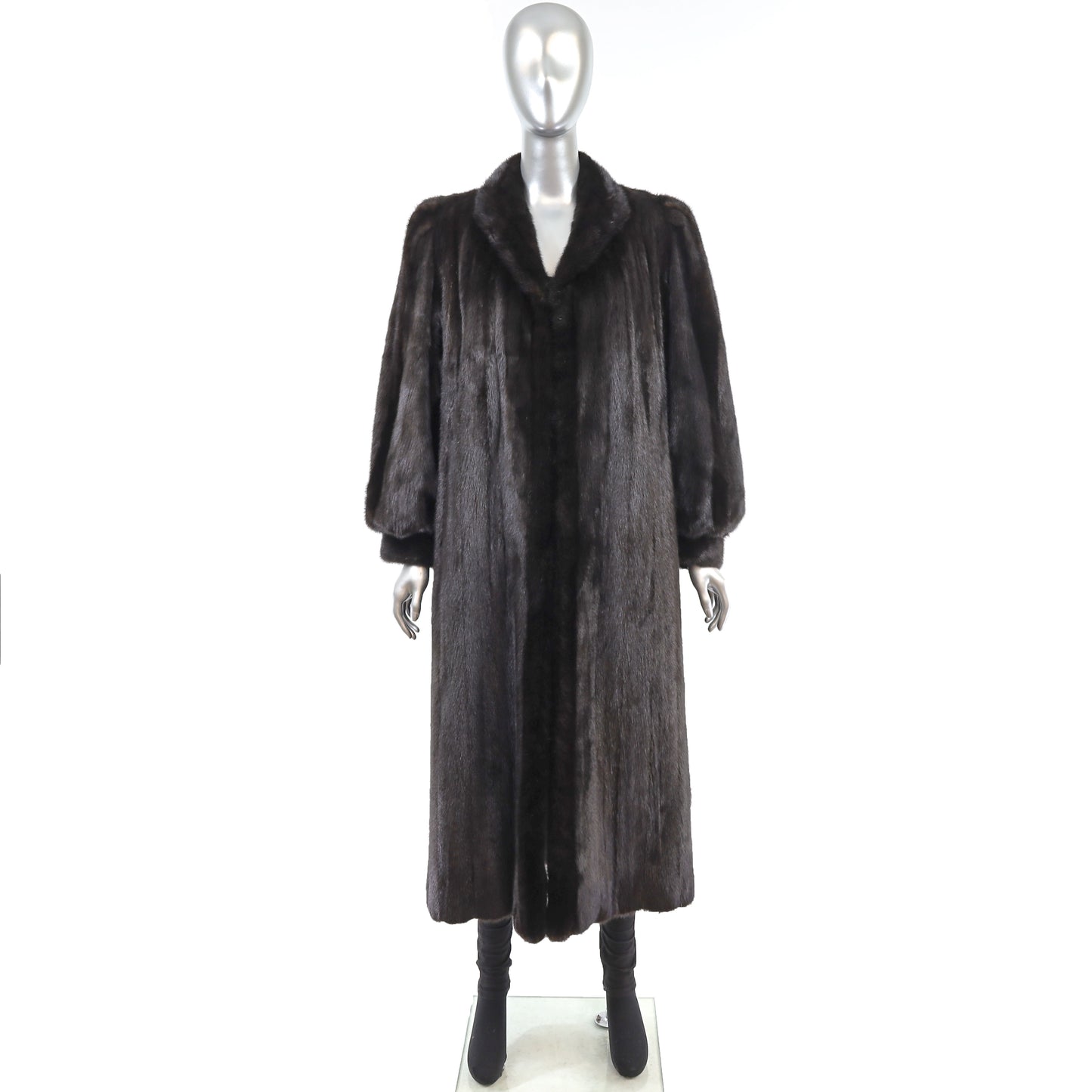 Black Mink Coat- Size M