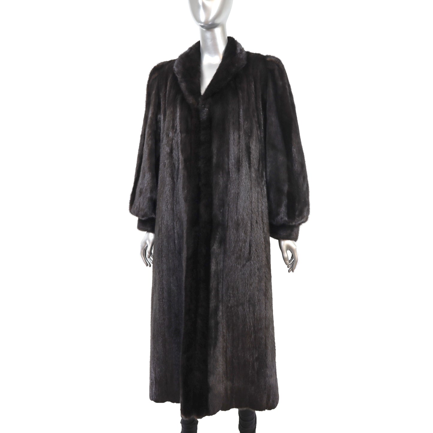 Black Mink Coat- Size M