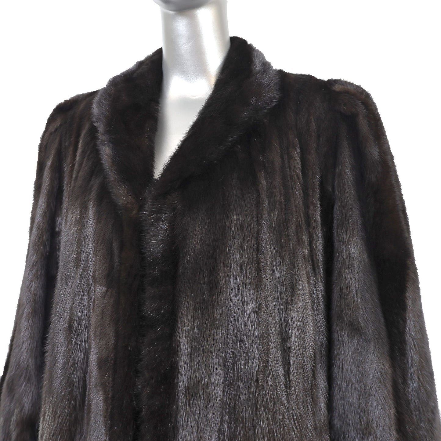 Black Mink Coat- Size M