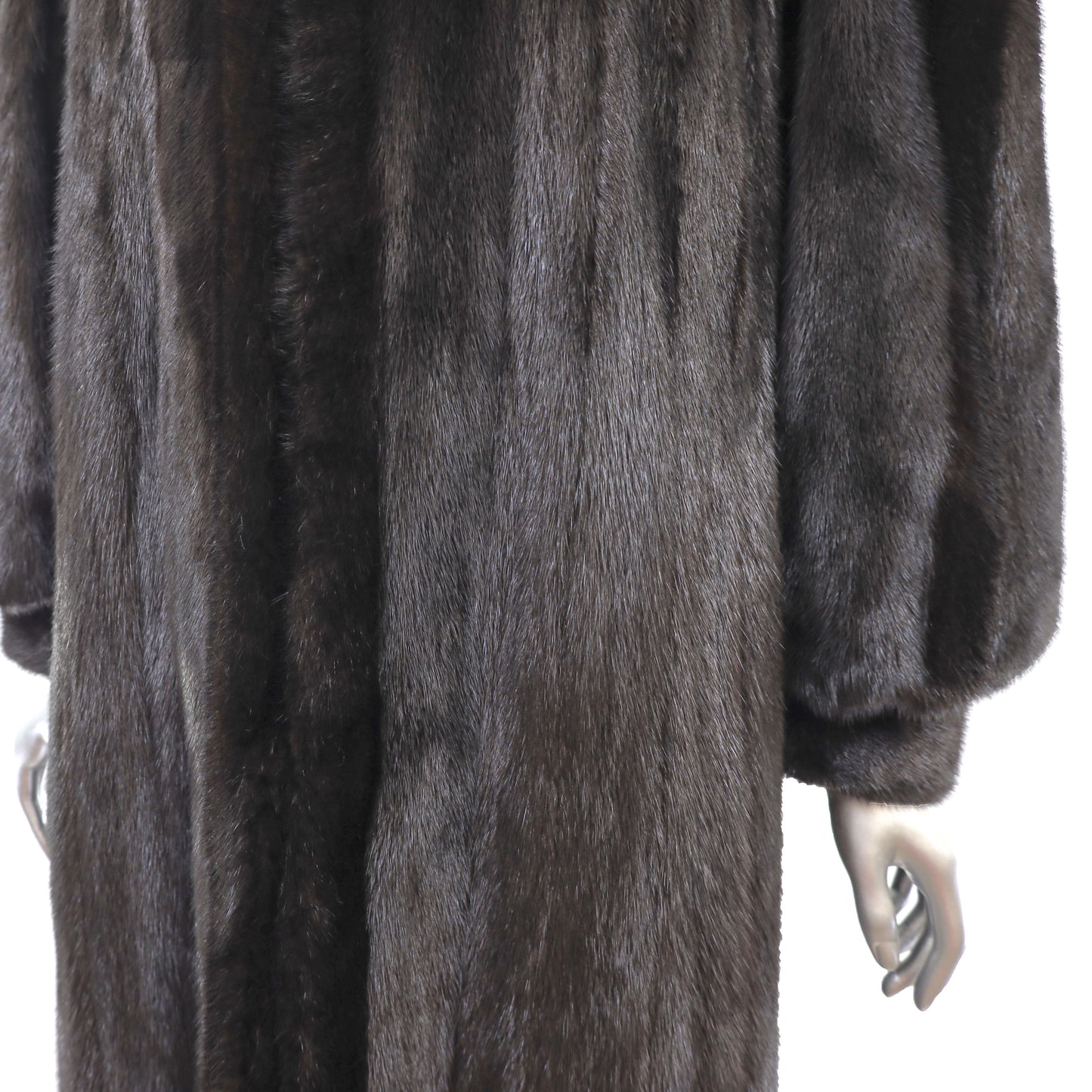 Black Mink Coat- Size M