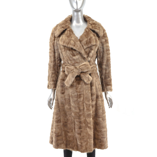 Autumn Haze Section Mink Coat- Size M