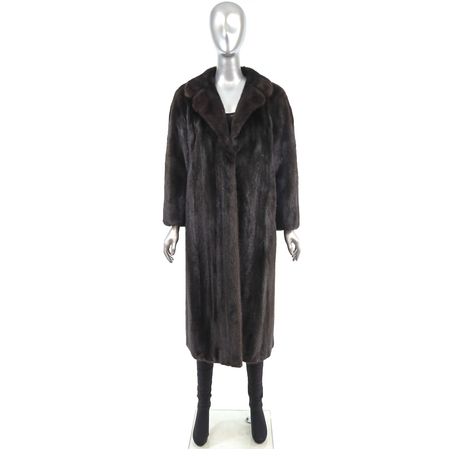 Black Mink Coat- Size M