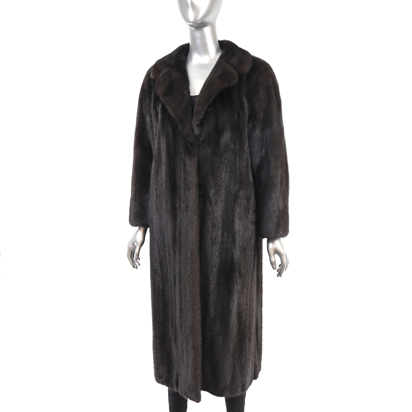 Black Mink Coat- Size M