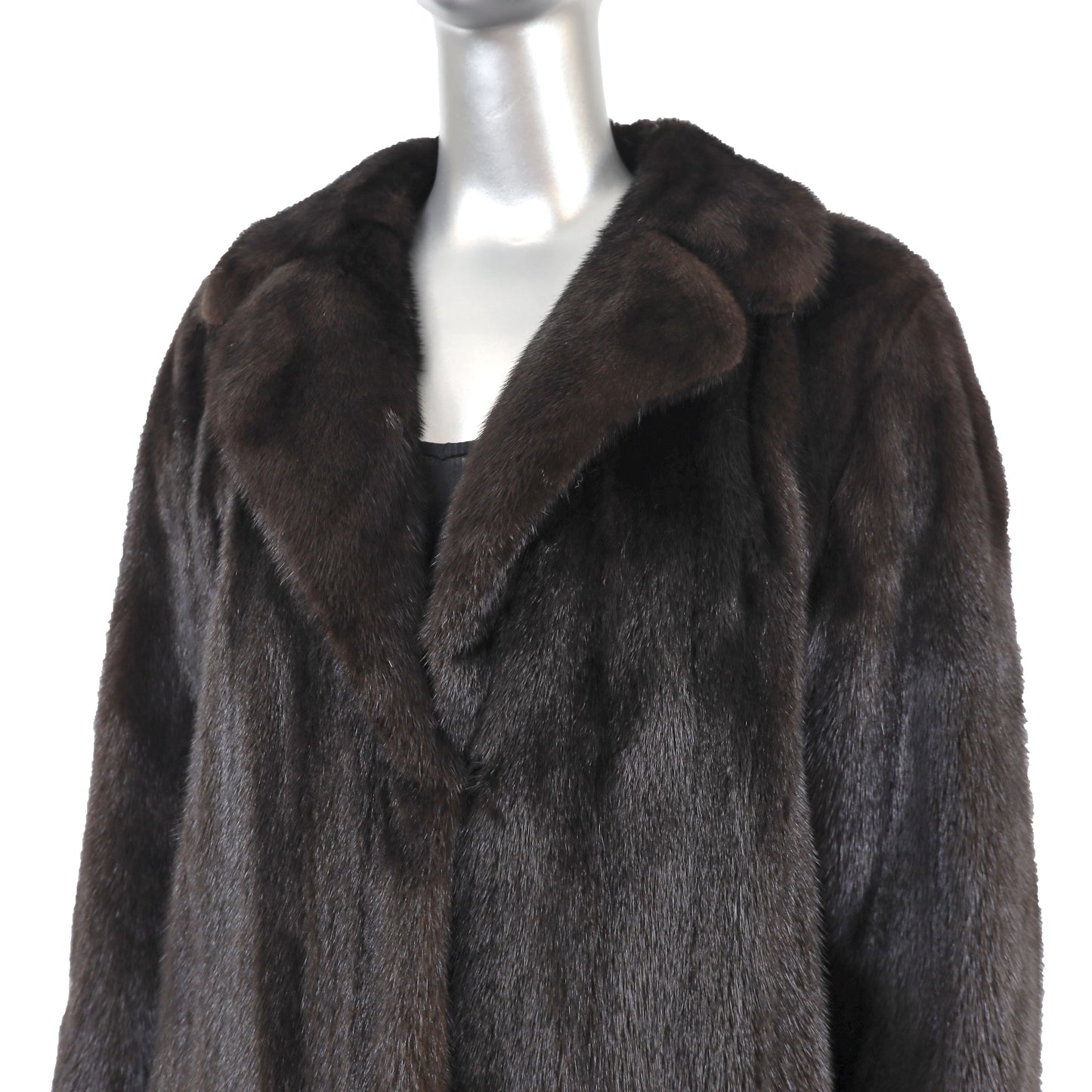 Black Mink Coat- Size M