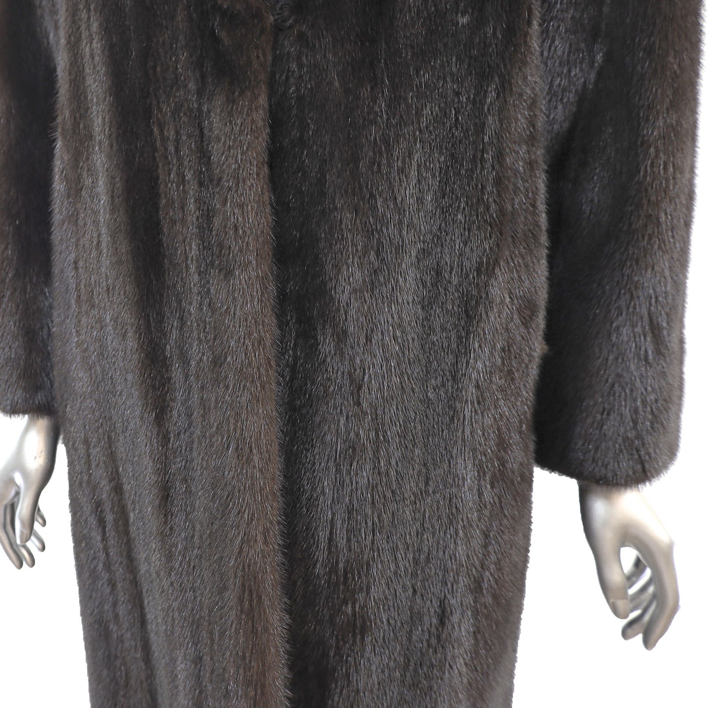 Black Mink Coat- Size M