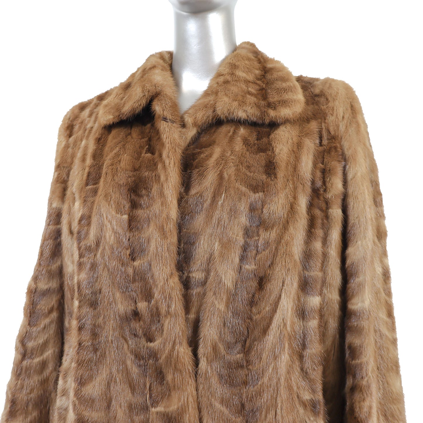 Autumn Haze Section Mink Coat- Size XL