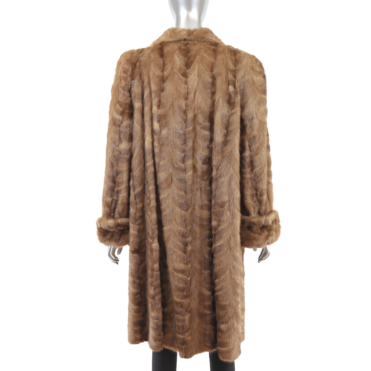 Autumn Haze Section Mink Coat- Size XL