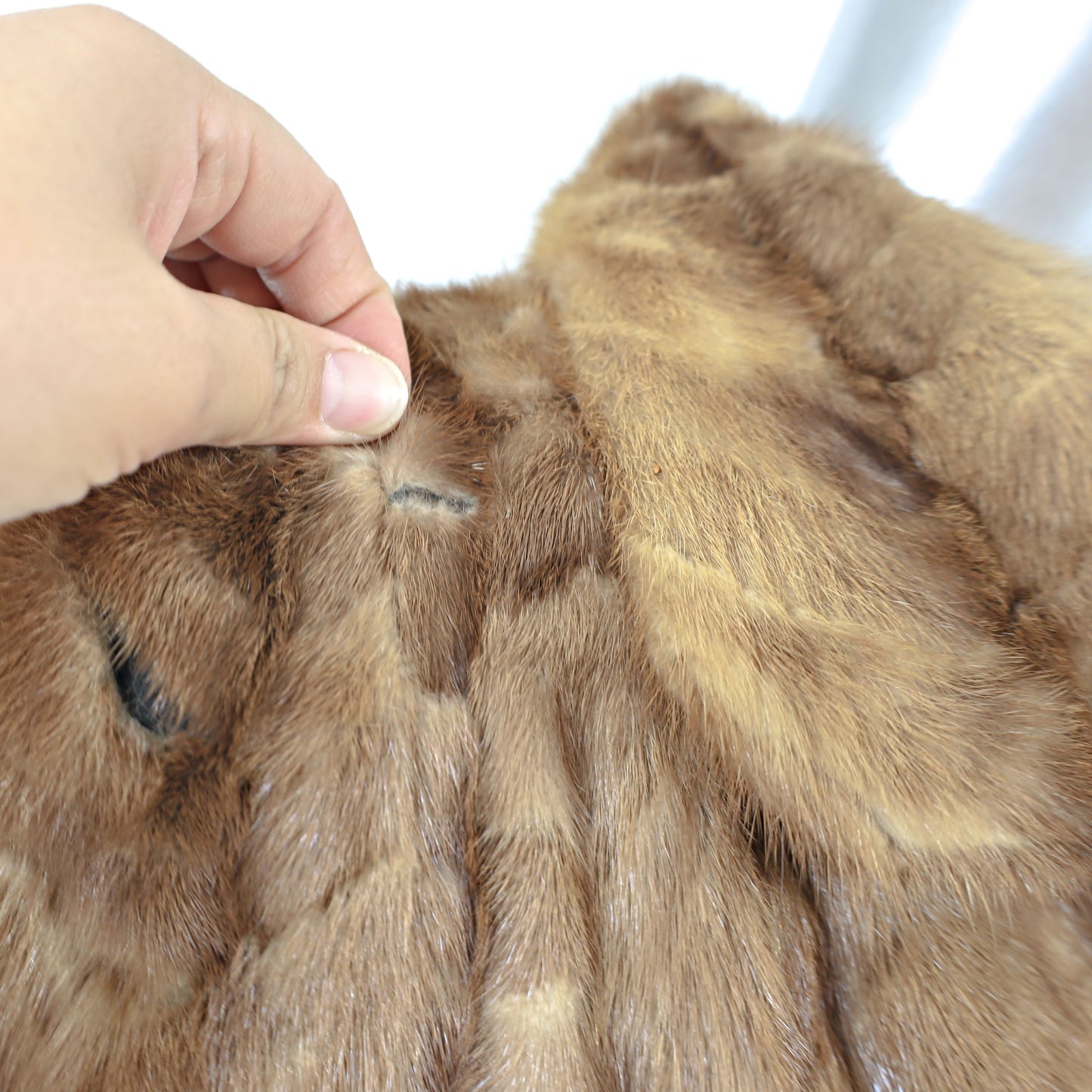 Autumn Haze Section Mink Coat- Size XL