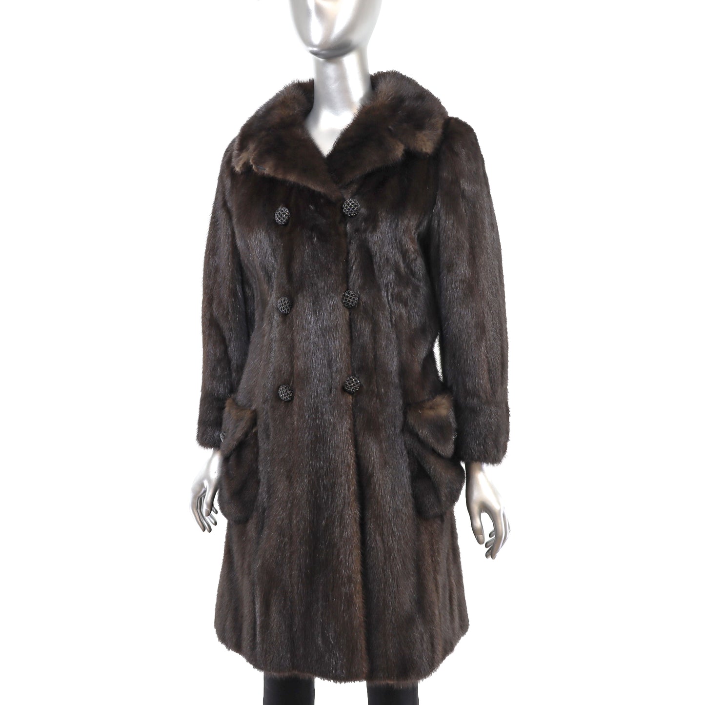 Mahogany Mink 7/8 Coat- Size S