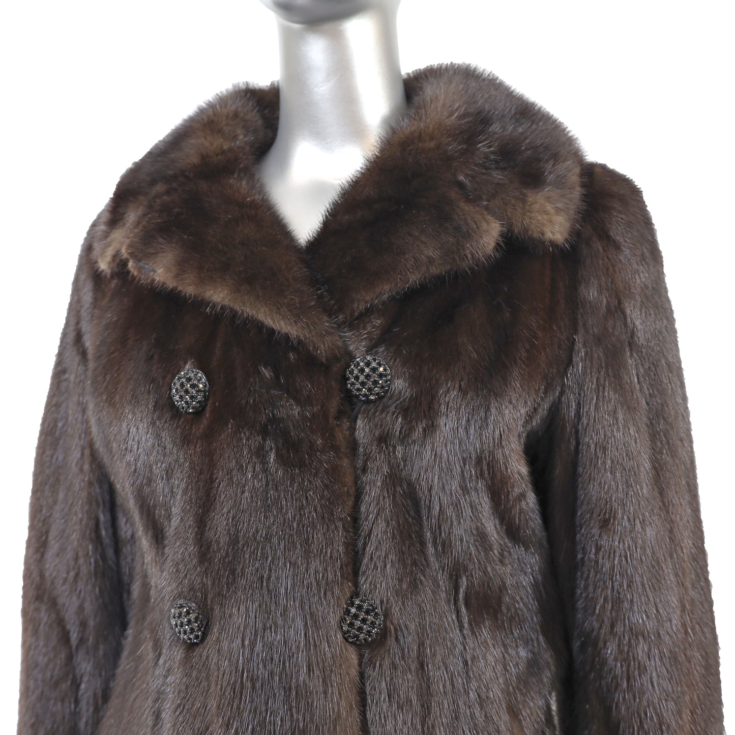 Mahogany Mink 7/8 Coat- Size S