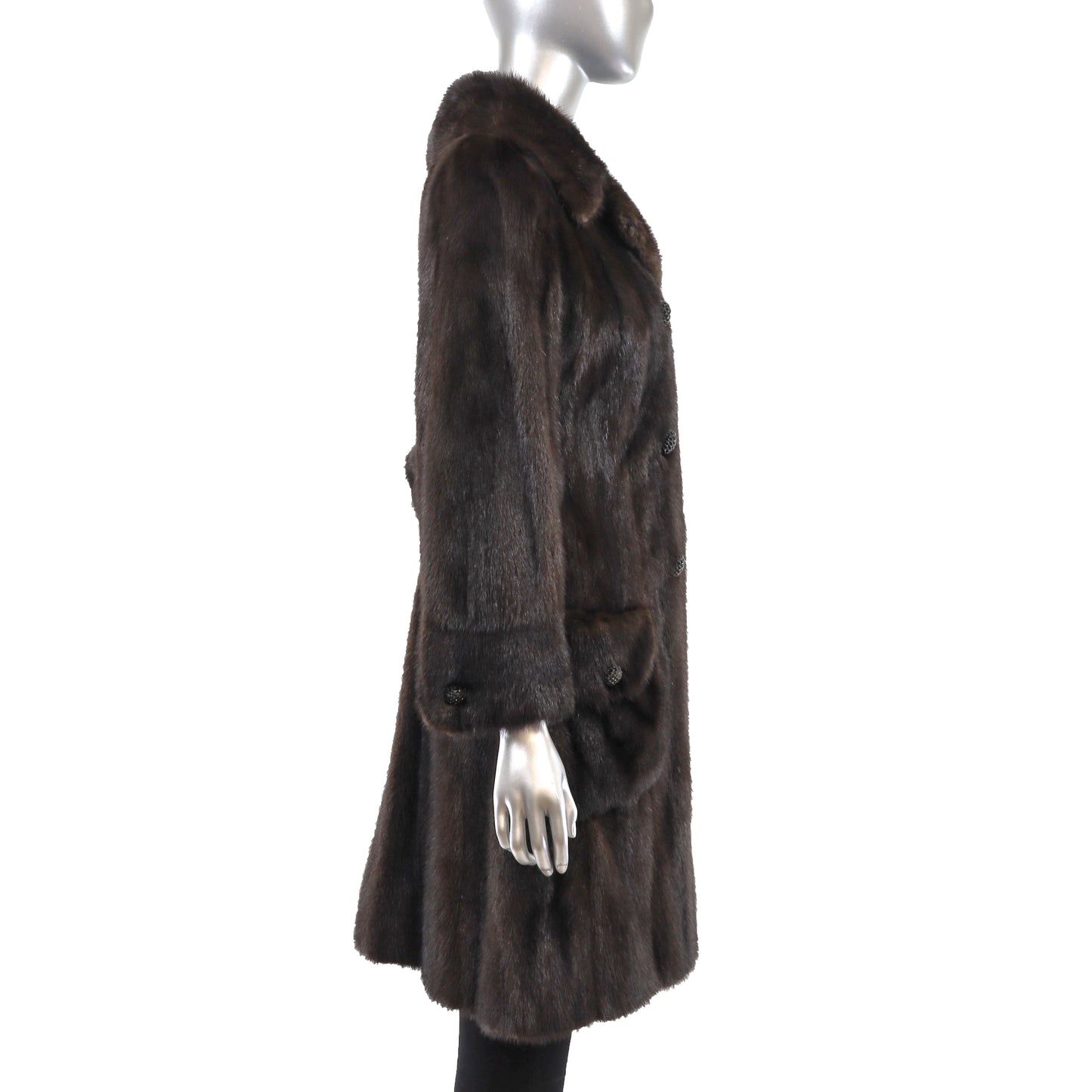 Mahogany Mink 7/8 Coat- Size S