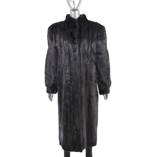 Black Mink Coat- Size L