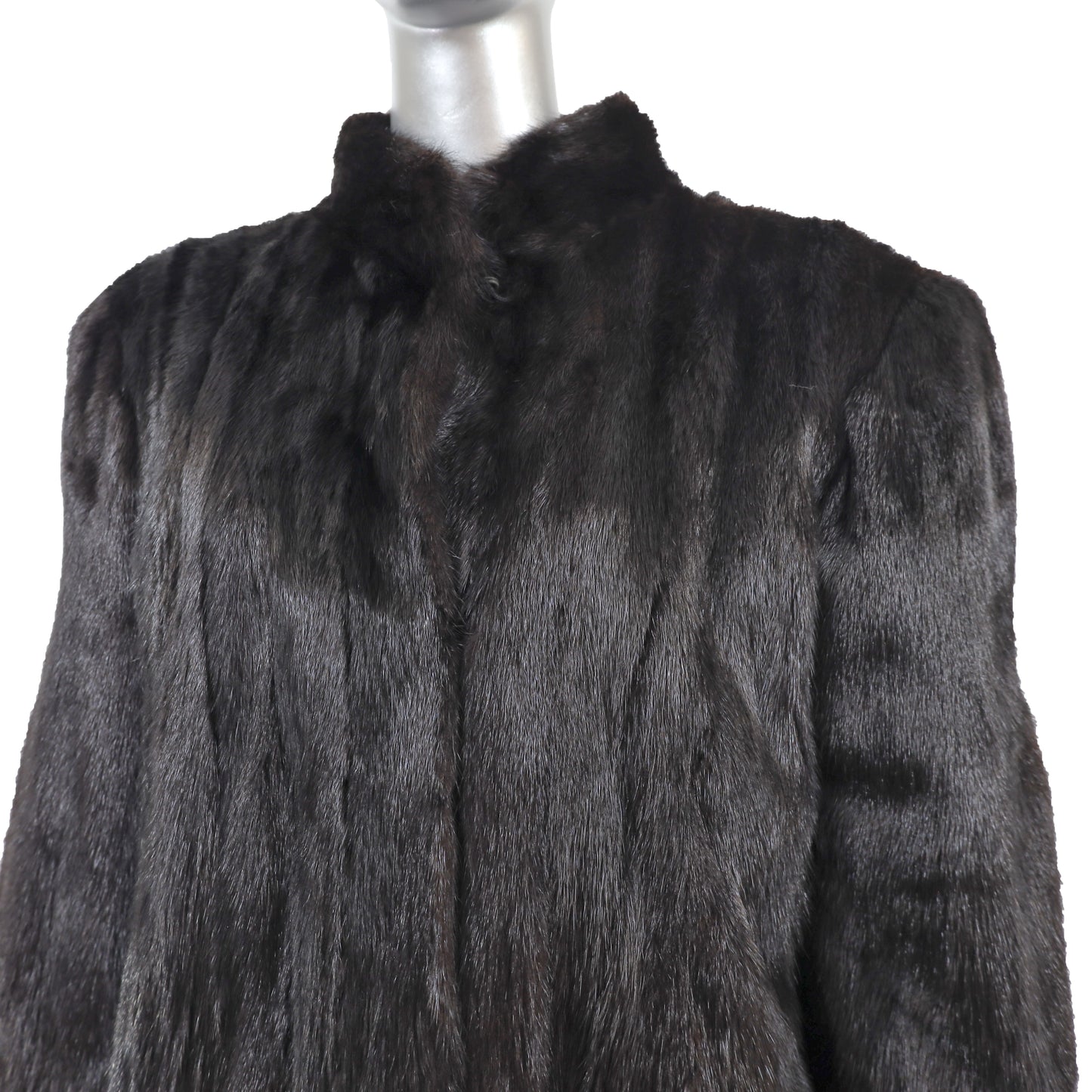 Black Mink Coat- Size L