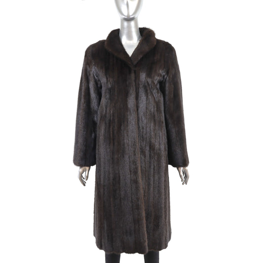 Mahogany Mink Coat- Size M