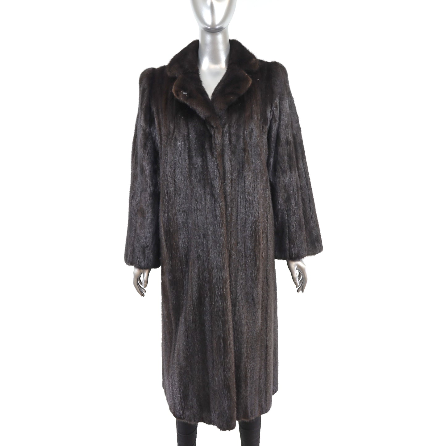 Dark Mahogany Mink Coat- Size M