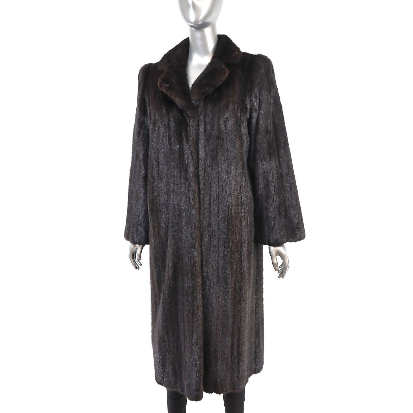 Dark Mahogany Mink Coat- Size M