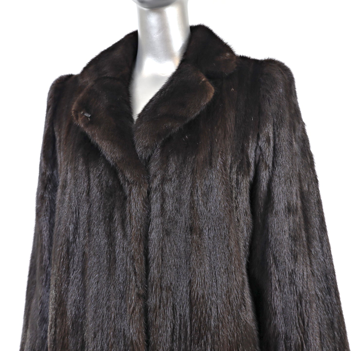 Dark Mahogany Mink Coat- Size M