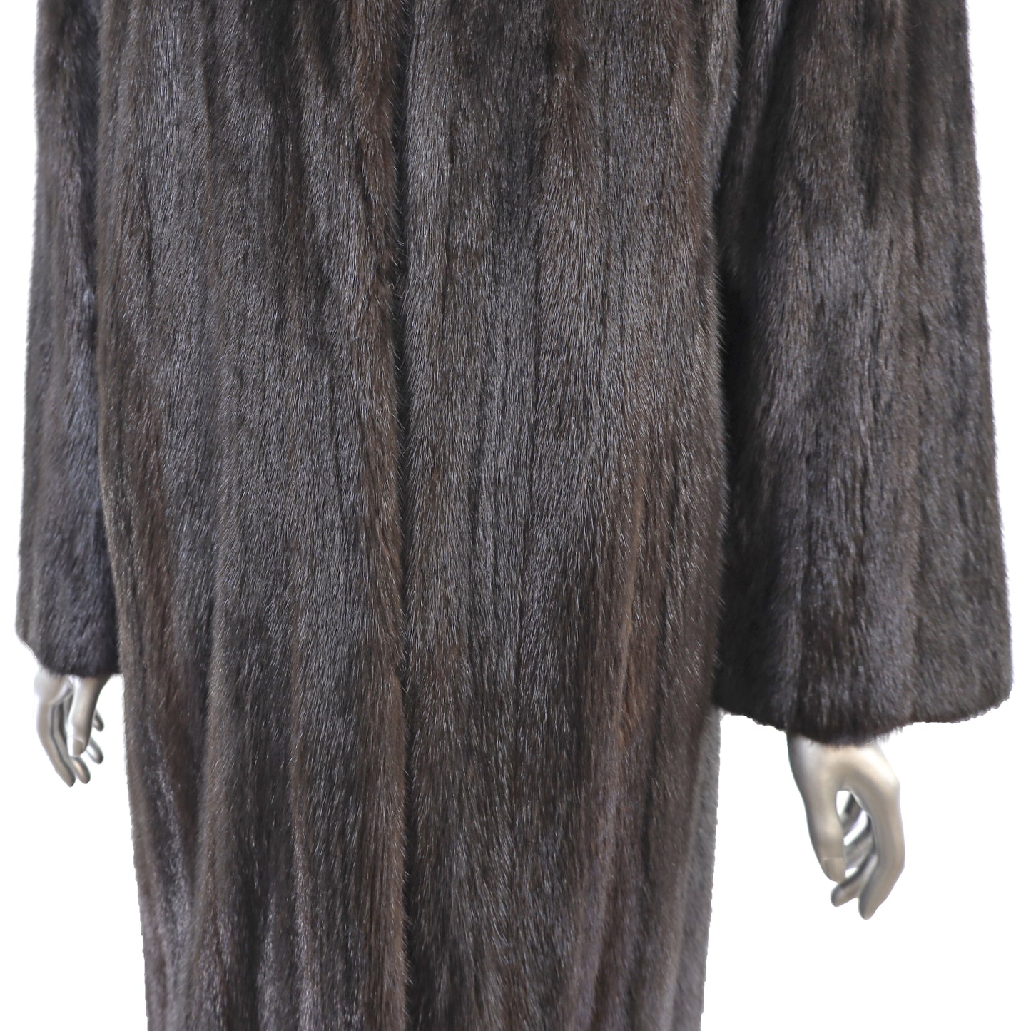 Dark Mahogany Mink Coat- Size M