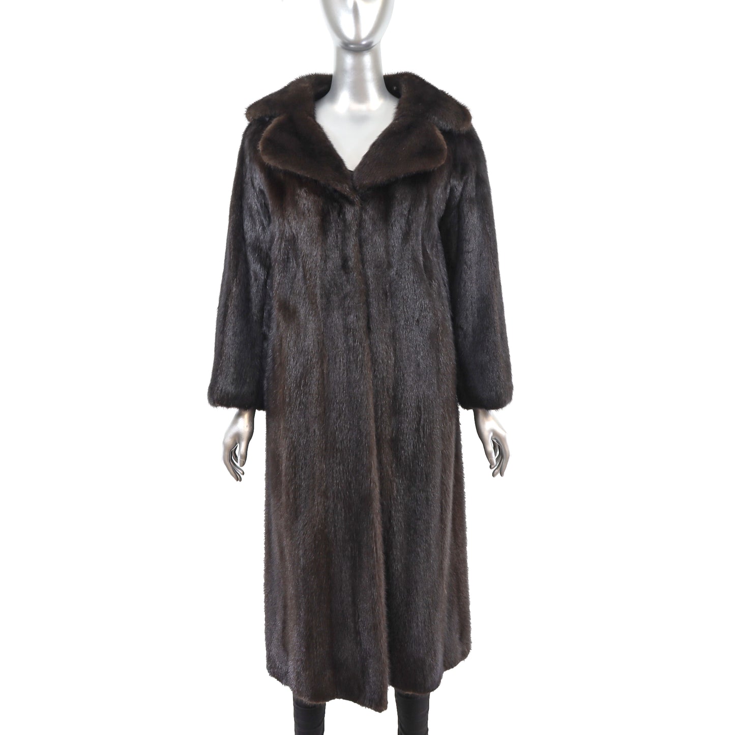 Dark Mahogany Mink Coat- Size S