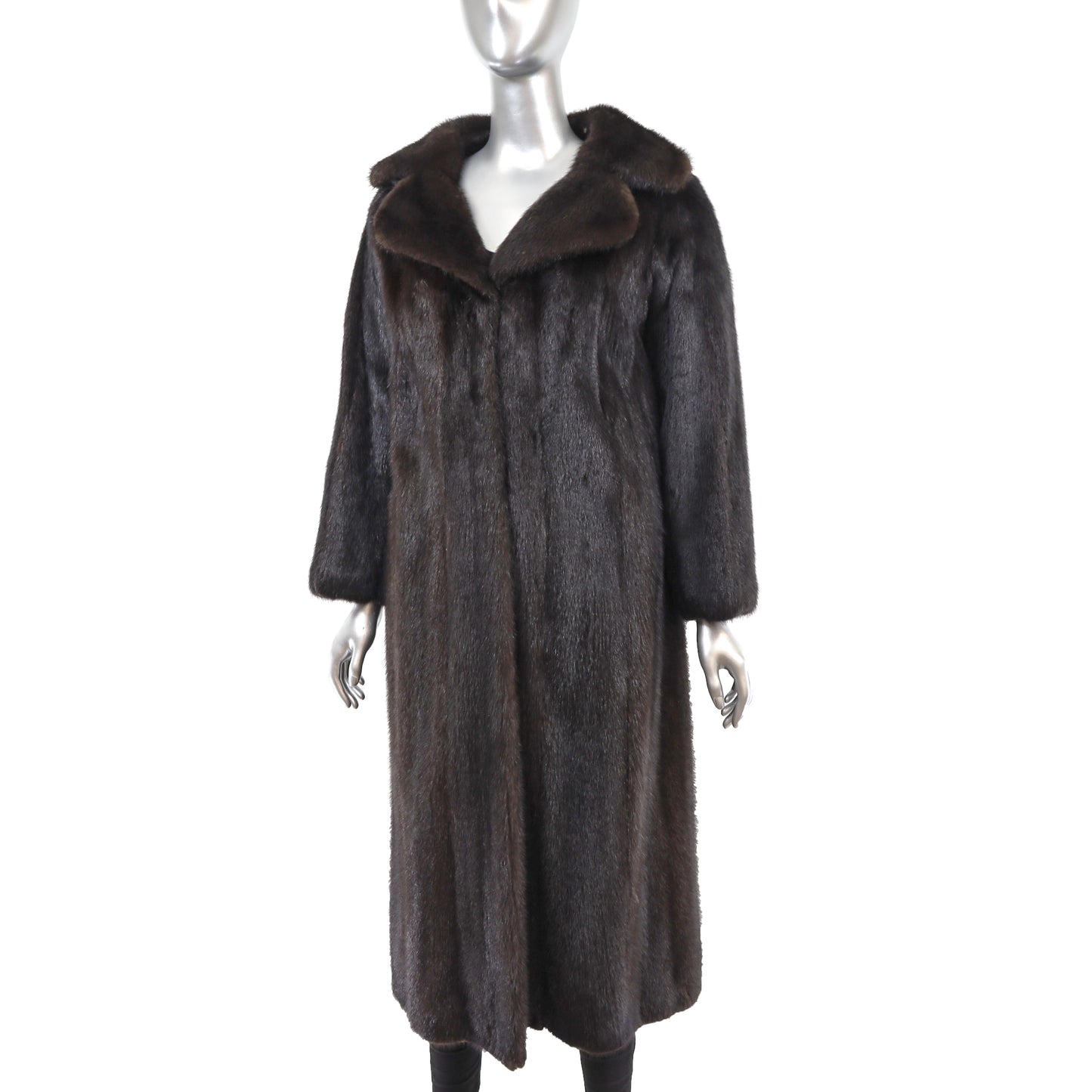 Dark Mahogany Mink Coat- Size S