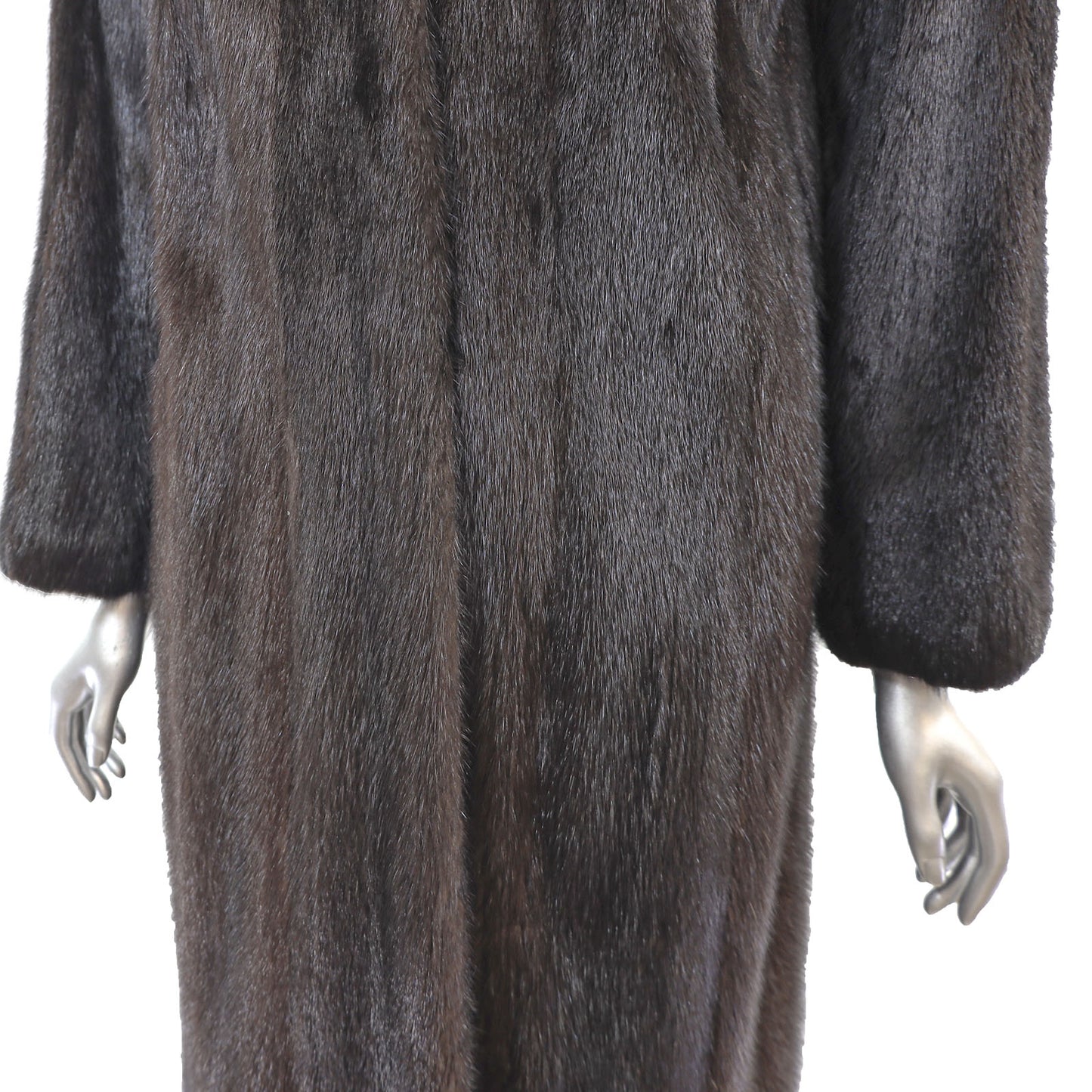 Dark Mahogany Mink Coat- Size S