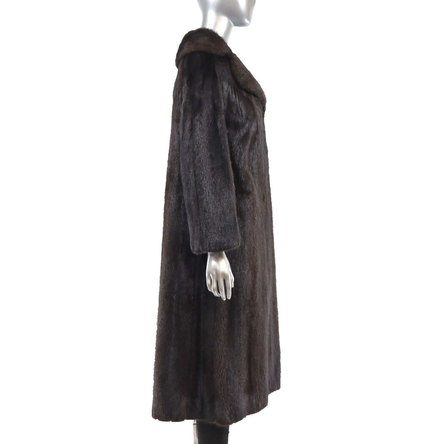 Dark Mahogany Mink Coat- Size S