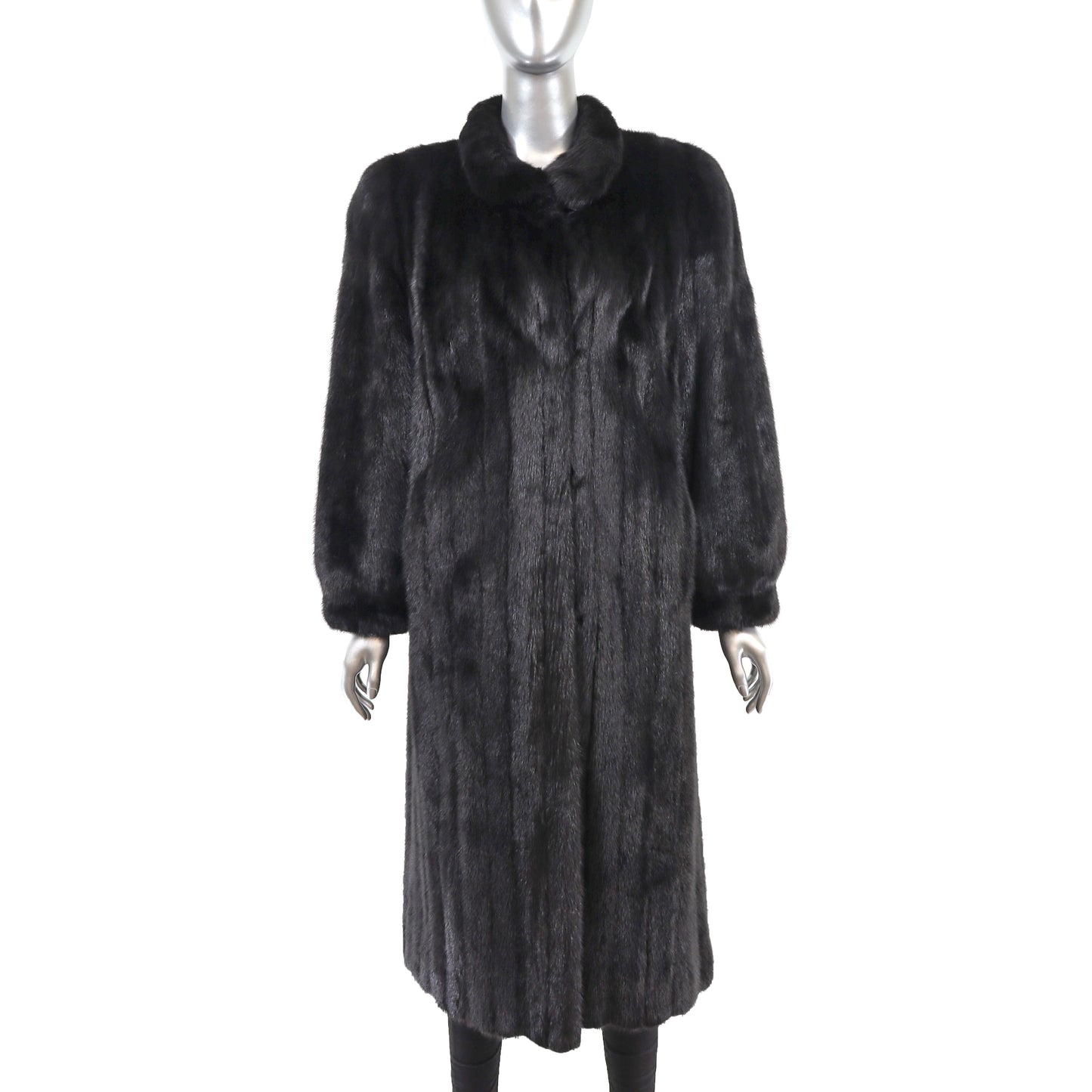 Black Mink Coat- Size M