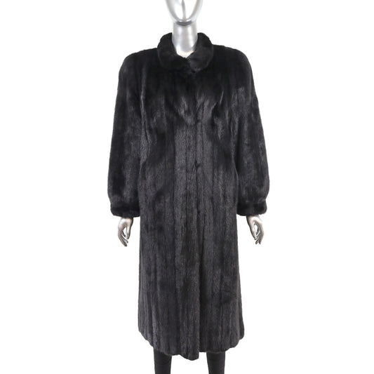 Black Mink Coat- Size M