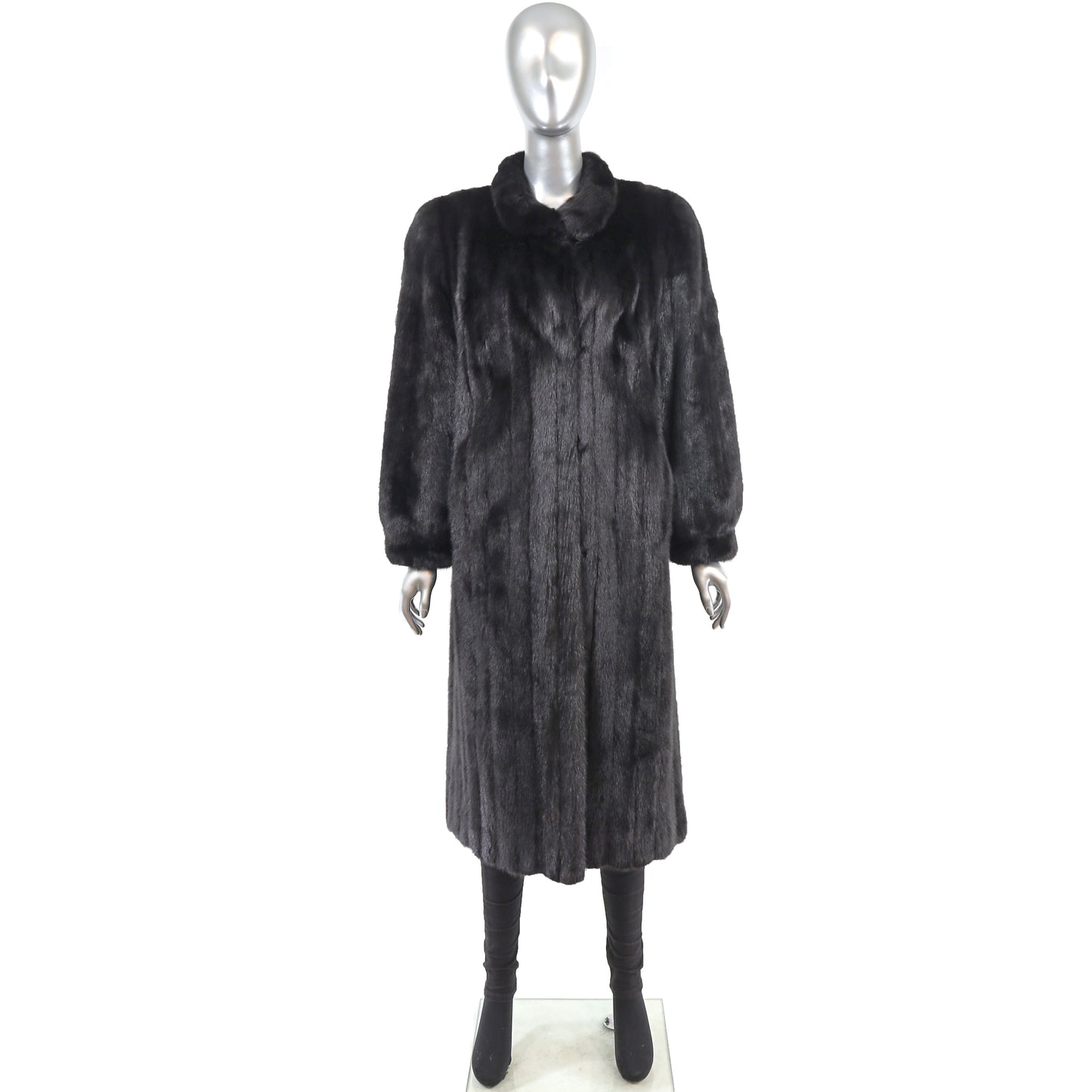 Black Mink Coat- Size M