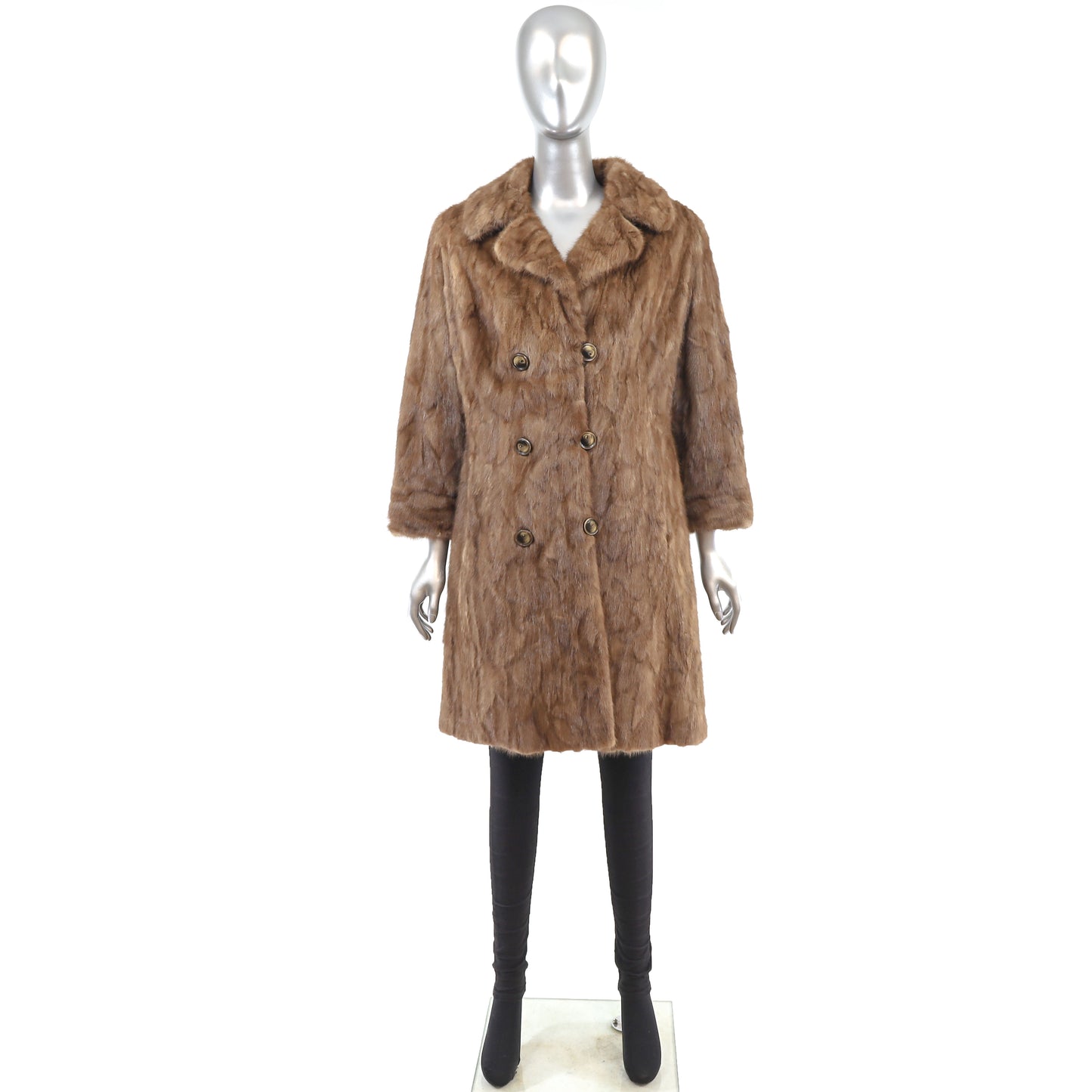 Autumn Haze Section Mink Coat- Size S