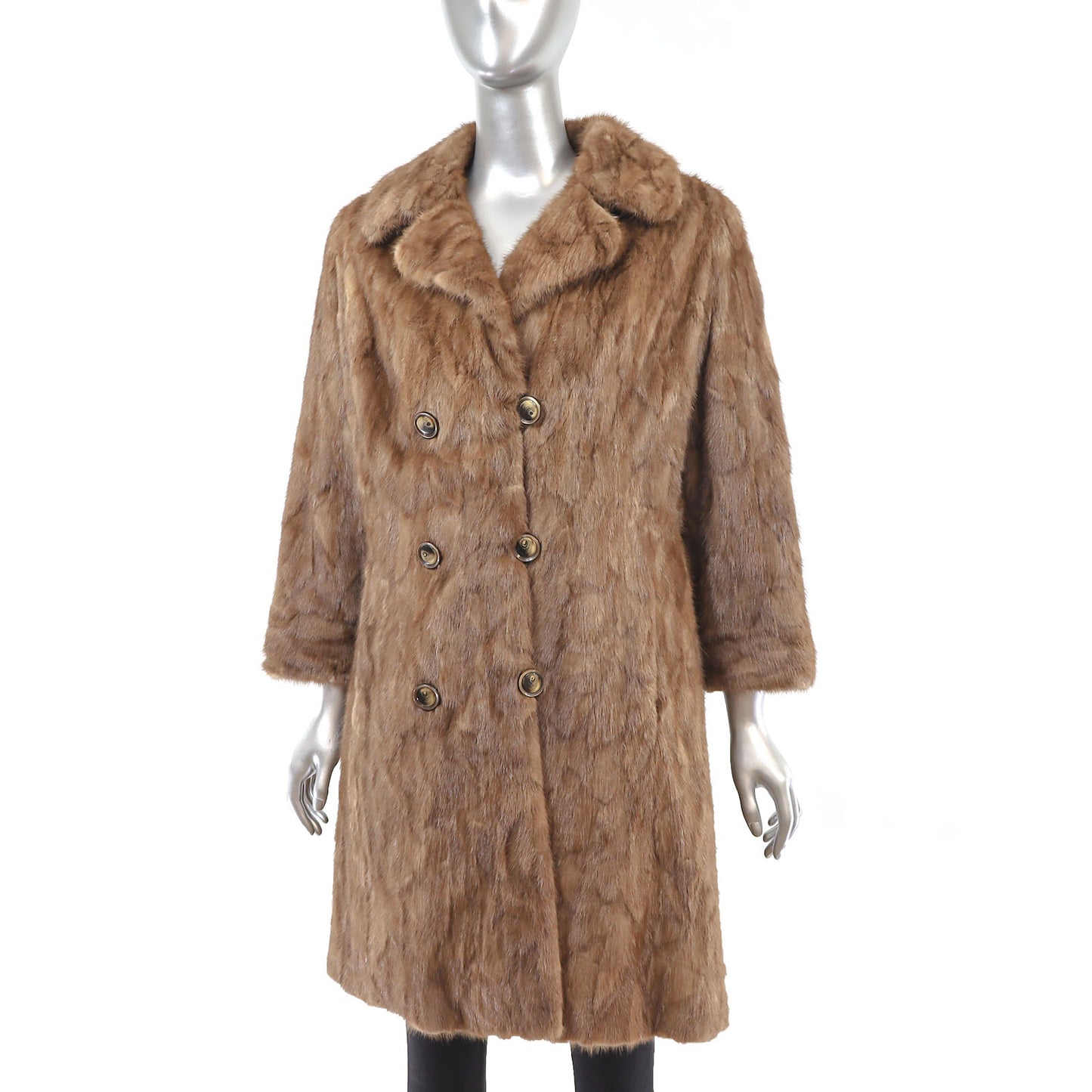 Autumn Haze Section Mink Coat- Size S