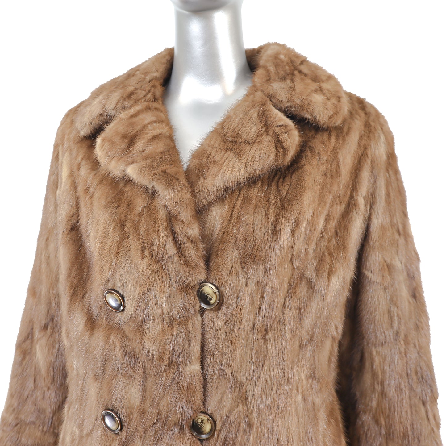 Autumn Haze Section Mink Coat- Size S