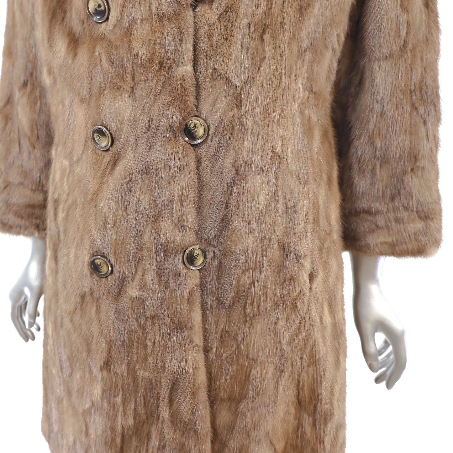 Autumn Haze Section Mink Coat- Size S