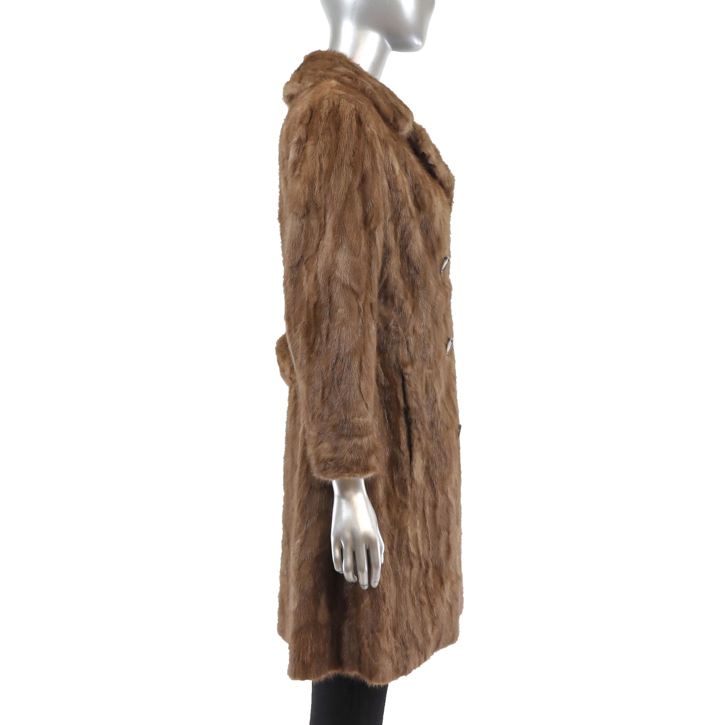 Autumn Haze Section Mink Coat- Size S