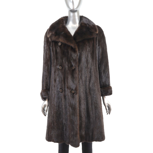 Birger Christensen Mahogany Mink Coat- Size S