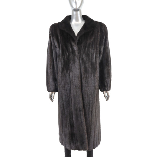 Black Mink Coat- Size L