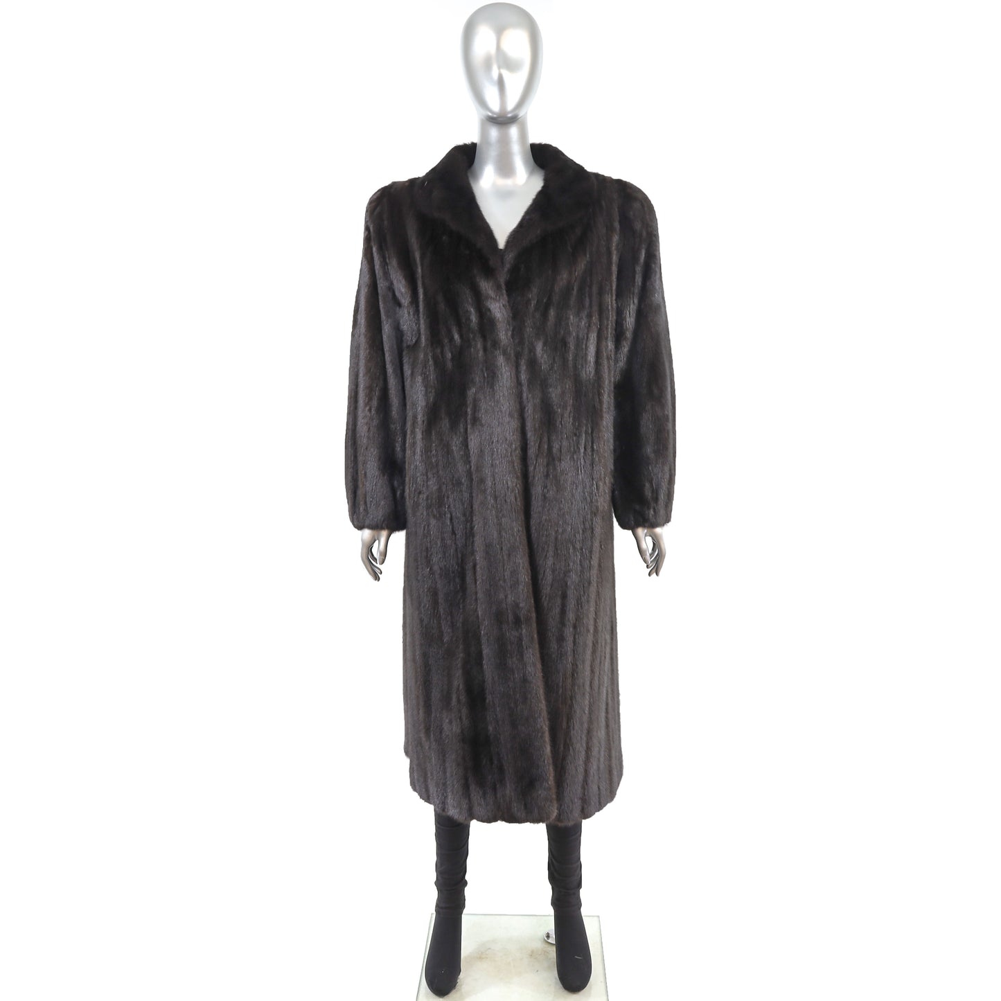 Black Mink Coat- Size L