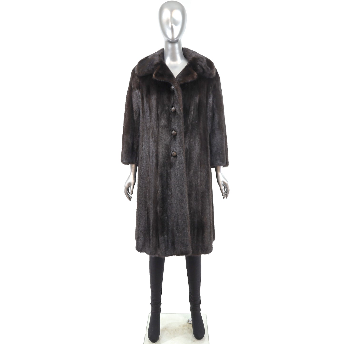 Birger Christensen Black Mink Coat- Size S